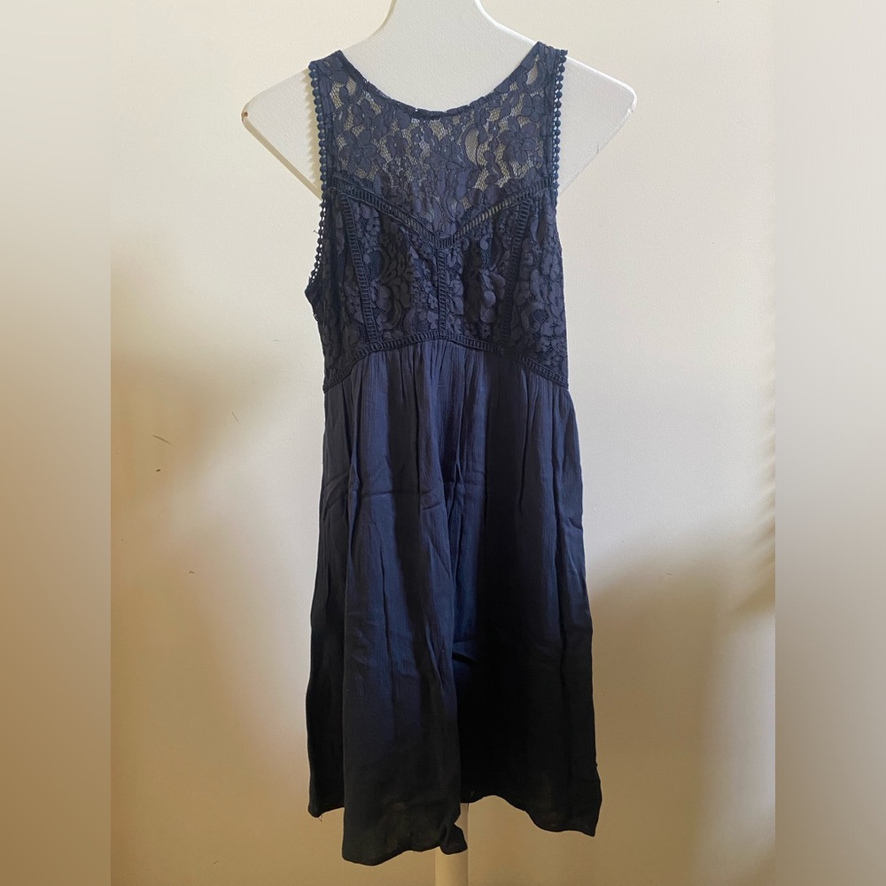 Abercrombie & Fitch Navy Lace Dress